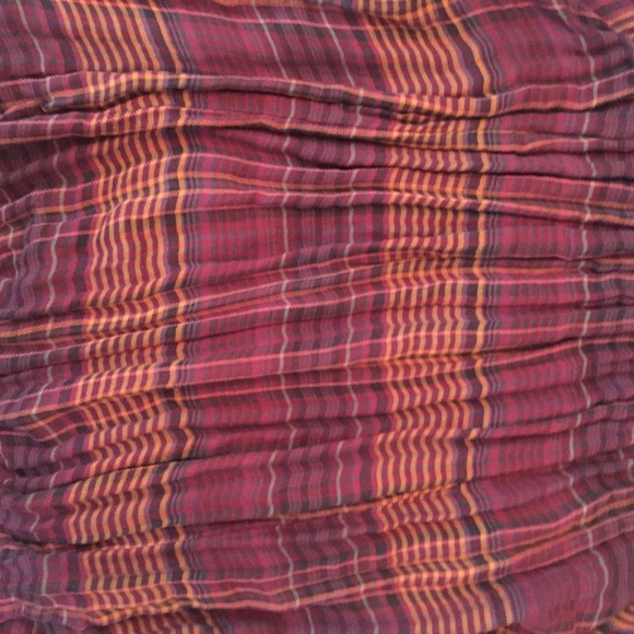 Free People Plaid Shirt Button  Down NWT Large - Picture 4 of 6